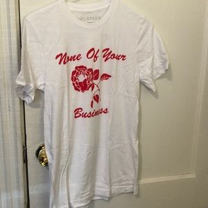 Wildfang none of your business t shirt
